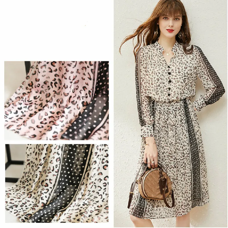 Wide 59'' High-grade Leopard Printed Chiffon Wave Point Fabric For Clothes Skirts Shirts Material By The Yard
Wide 59'' High-grade Leopard Printed Chiffon Wave Point Fabric For Clothes Skirts Shirts Material By The Yard
