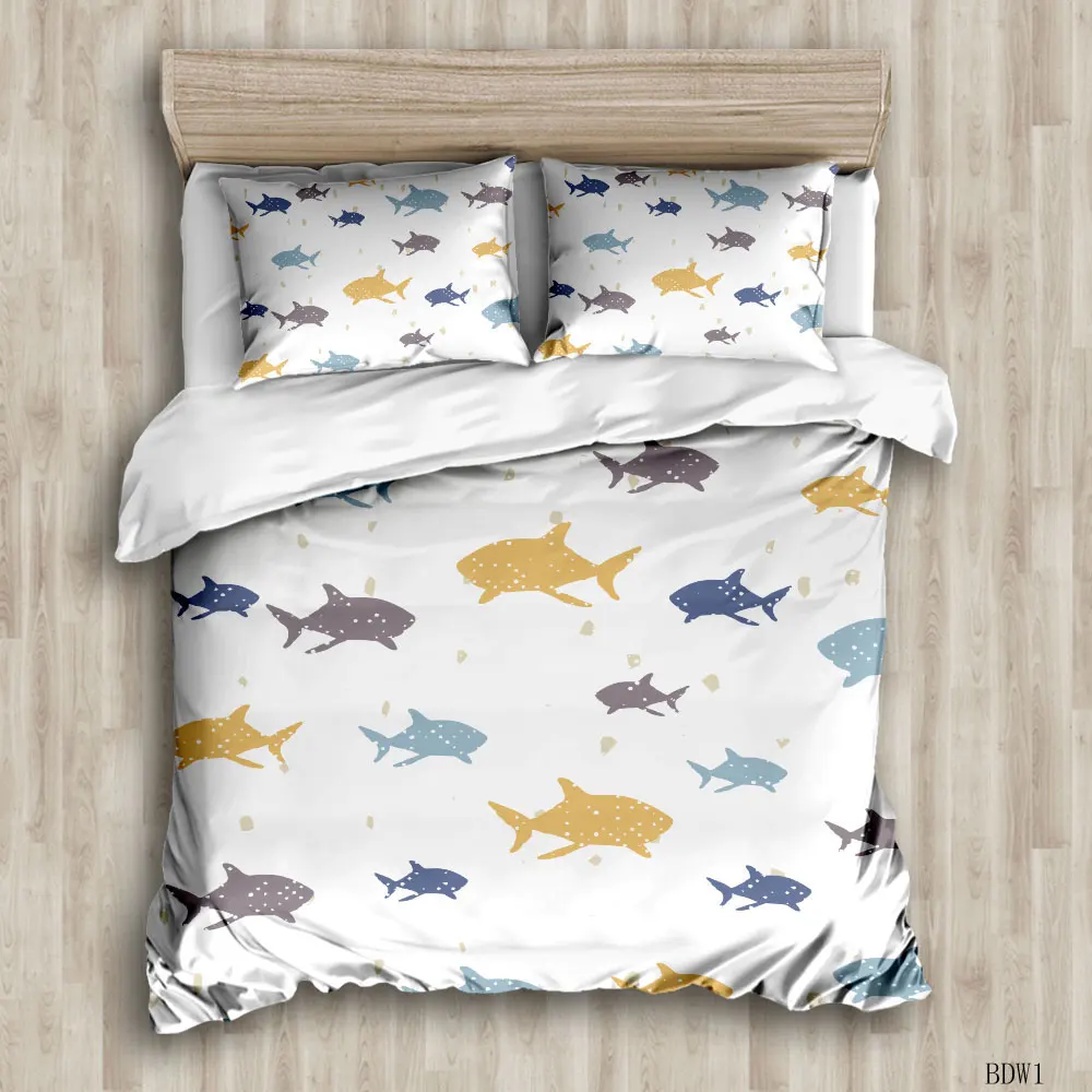 Cartoon Fish Duvet Cover Sets custom Bed Linens Bedding Sets with Pillowcase king Size Bedclothes Comforter Covers
Cartoon Fish Duvet Cover Sets custom Bed Linens Bedding Sets with Pillowcase king Size Bedclothes Comforter Covers