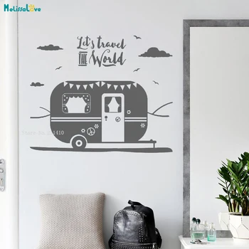 Let's Travel the World Caravan Wall sticker Bedroom Decals Home Decoration Art Murals Vinyl Happy Journey Removable YT1943 
Let's Travel the World Caravan Wall sticker Bedroom Decals Home Decoration Art Murals Vinyl Happy Journey Removable YT1943
