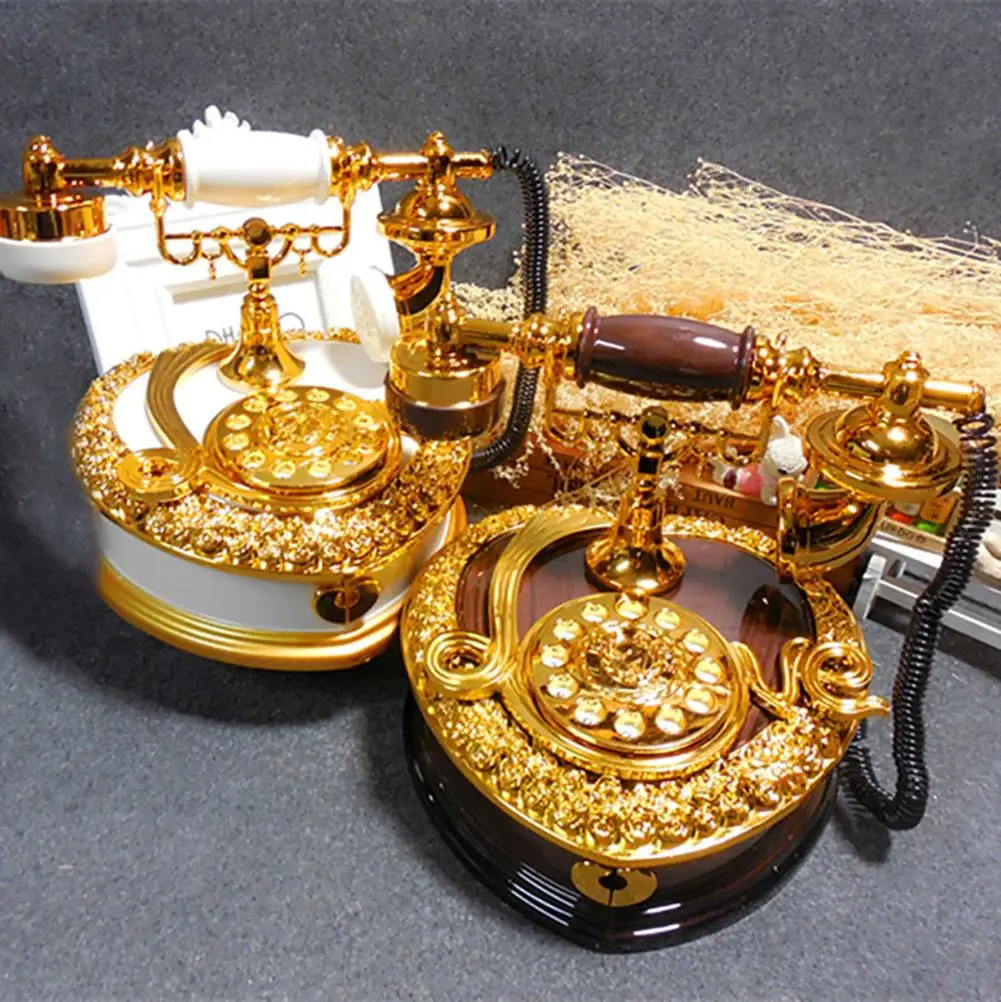Vintage Dial Telephone Clockwise Spring Music Box Ornament Kids Birthday Gift Retro Music Boxes Birthday Gift Room Decoration
Vintage Dial Telephone Clockwise Spring Music Box Ornament Kids Birthday Gift Retro Music Boxes Birthday Gift Room Decoration