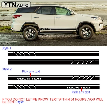 car sticker 2 Pcs racing stripe styling side door graphic vinyl cool modified car accessories decal custom for toyota FORTUNER
car sticker 2 Pcs racing stripe styling side door graphic vinyl cool modified car accessories decal custom for toyota FORTUNER
