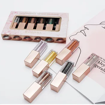 Pretty Comy 6-color color eye shadow liquid high-gloss pearlescent diamond shiny eye shadow smoky makeup set
Pretty Comy 6-color color eye shadow liquid high-gloss pearlescent diamond shiny eye shadow smoky makeup set