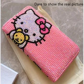 Hello Kitty Diamond Cute Wallet Children Cartoon KT Cat Personality Kitty Cat Money Folder Lovely Bright Women Leather Handbag
Hello Kitty Diamond Cute Wallet Children Cartoon KT Cat Personality Kitty Cat Money Folder Lovely Bright Women Leather Handbag