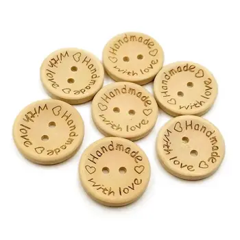 100 Buttons Natural Wood Round Shape With 2 Holes Sewing Stitching Knit Haberdashery - 20mm
100 Buttons Natural Wood Round Shape With 2 Holes Sewing Stitching Knit Haberdashery - 20mm