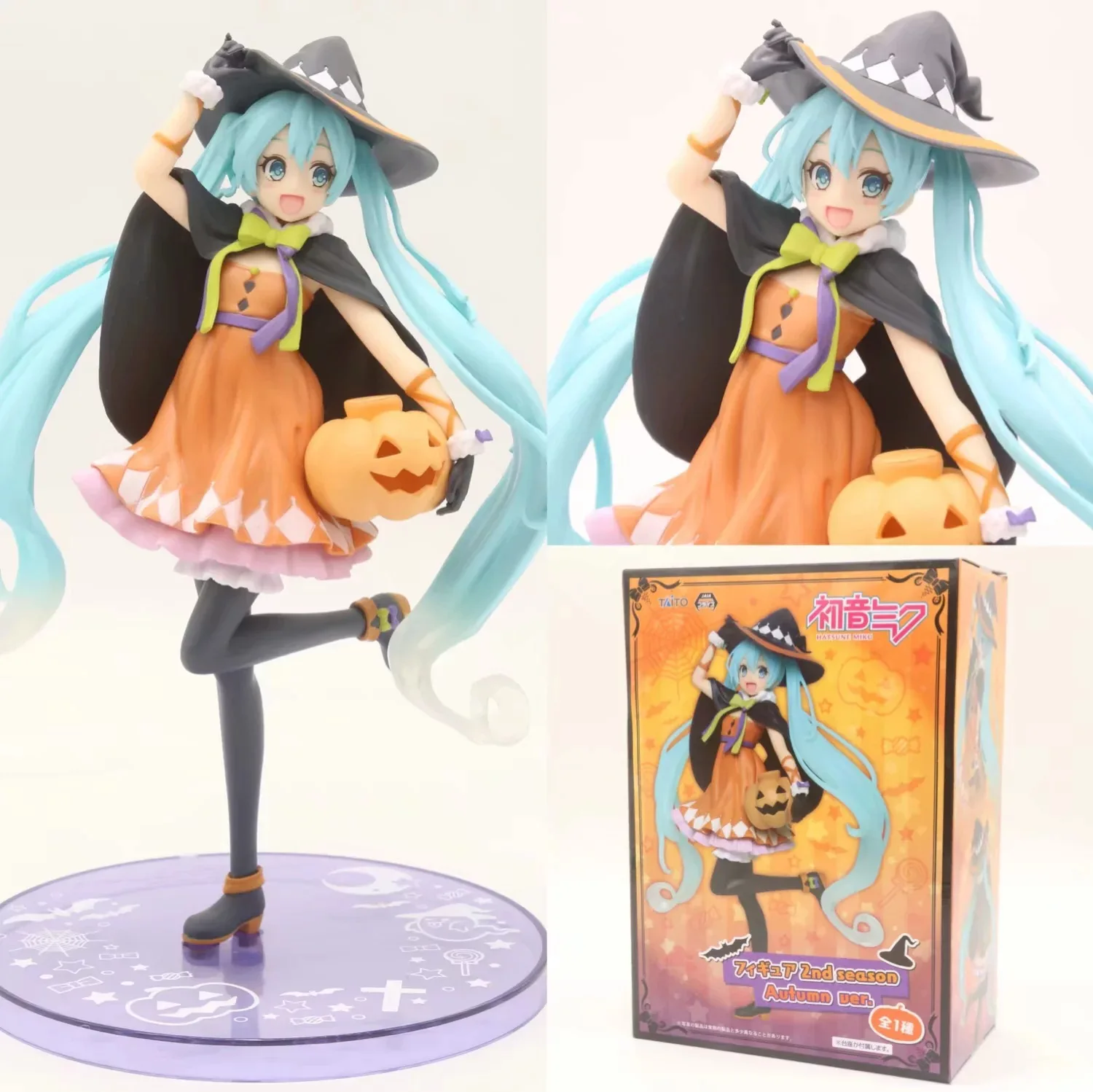 Anime Hatsune Miku Halloween Ver Pumpkin Hatsune Garage Kit Model Ornaments