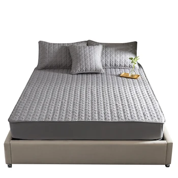 Solid Color Bed Mattress Cover Quilted Embossed Mattress Protector Pad Fitted Sheet Thick Soft Pad For Bed Linens With Elastic
Solid Color Bed Mattress Cover Quilted Embossed Mattress Protector Pad Fitted Sheet Thick Soft Pad For Bed Linens With Elastic