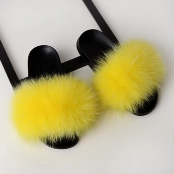 NEW Women Fur Slippers Real Fox Fur Slides Furry Flat Sandals Cute Fluffy Shoe Luxury Slippers For Smart Home Life Drop shipping
NEW Women Fur Slippers Real Fox Fur Slides Furry Flat Sandals Cute Fluffy Shoe Luxury Slippers For Smart Home Life Drop shipping