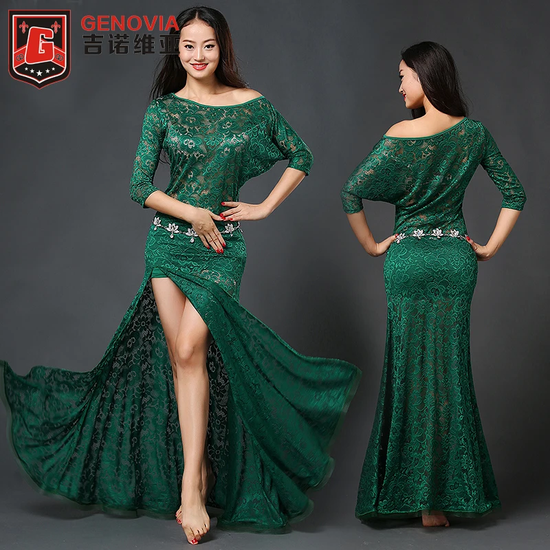 Women Oriental Dance Belly Dance Costume Suits Club Stage One-piece Skirt Dress Lace Colour 5
Women Oriental Dance Belly Dance Costume Suits Club Stage One-piece Skirt Dress Lace Colour 5