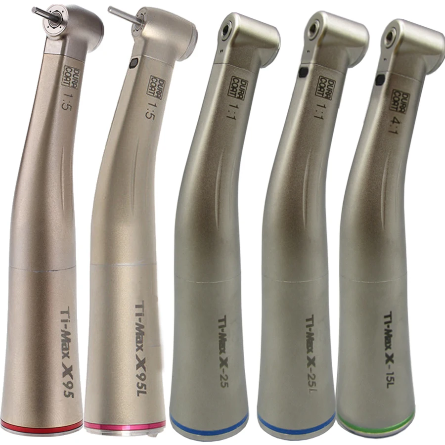 Dental Optic Fibre Straight Nose Contra Angle Low Speed Handpiece Dental Air Turbine Ti-MAX95L 95 15L 25 25L
Dental Optic Fibre Straight Nose Contra Angle Low Speed Handpiece Dental Air Turbine Ti-MAX95L 95 15L 25 25L