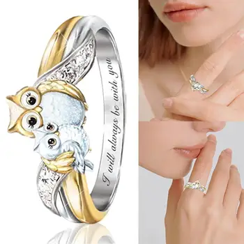 Lovely Cartoon Animal Owl Rings women Ring 2020 New Cute Birthday Gifts Fashion Jewelry gift for women 
Lovely Cartoon Animal Owl Rings women Ring 2020 New Cute Birthday Gifts Fashion Jewelry gift for women