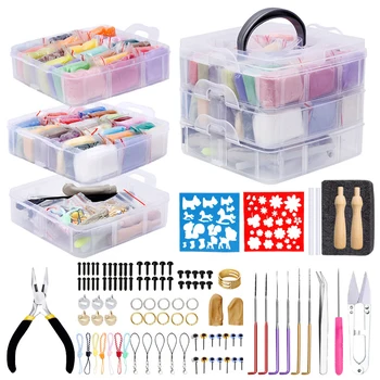 LMDZ 48 Colors Needle Felting Kit Wool Roving Fibre Yarn Set Wool Felt Tools and Foam Mat for Felting Materials Box Accessories
LMDZ 48 Colors Needle Felting Kit Wool Roving Fibre Yarn Set Wool Felt Tools and Foam Mat for Felting Materials Box Accessories