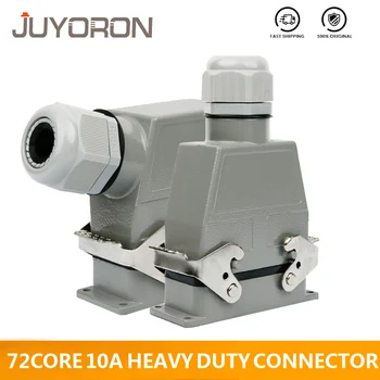 10A 72core Heavy Duty connector 72 core Cold Pressure HDC-HDD-072 Rectangular Aviation Plug Socket Industrial Waterproof Socket
10A 72core Heavy Duty connector 72 core Cold Pressure HDC-HDD-072 Rectangular Aviation Plug Socket Industrial Waterproof Socket