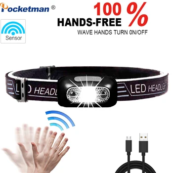 Mini LED Headlamp Rechargeable Body Motion Sensor LED Headlight Camping Flashlight Head Light Torch Lamp With USB
Mini LED Headlamp Rechargeable Body Motion Sensor LED Headlight Camping Flashlight Head Light Torch Lamp With USB