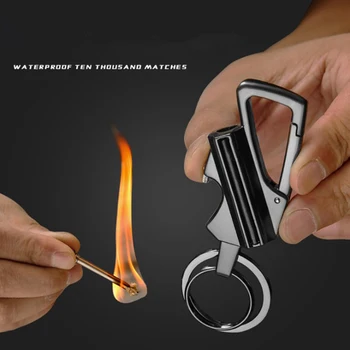 Keychain flint fire start camping lighter portable waterproof carabiner outdoor compass waterproof outdoor survival tool
Keychain flint fire start camping lighter portable waterproof carabiner outdoor compass waterproof outdoor survival tool