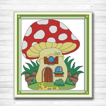 Mushroom house cartoon decor painting dmc 14CT 11CT counted cross stitch Needlework Set Embroidery kits chinese cross stitch
Mushroom house cartoon decor painting dmc 14CT 11CT counted cross stitch Needlework Set Embroidery kits chinese cross stitch