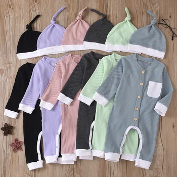 kids baby girls boys auutumn long sleeve patchwork rompers hat toddler infant casual jumpsuits neworb clothes set 2pcs 0-24M
kids baby girls boys auutumn long sleeve patchwork rompers hat toddler infant casual jumpsuits neworb clothes set 2pcs 0-24M