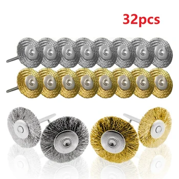 Metal Wire Wire Brush Wheel Mini Drill Rust Prevention Yellow & Sliver
Metal Wire Wire Brush Wheel Mini Drill Rust Prevention Yellow & Sliver