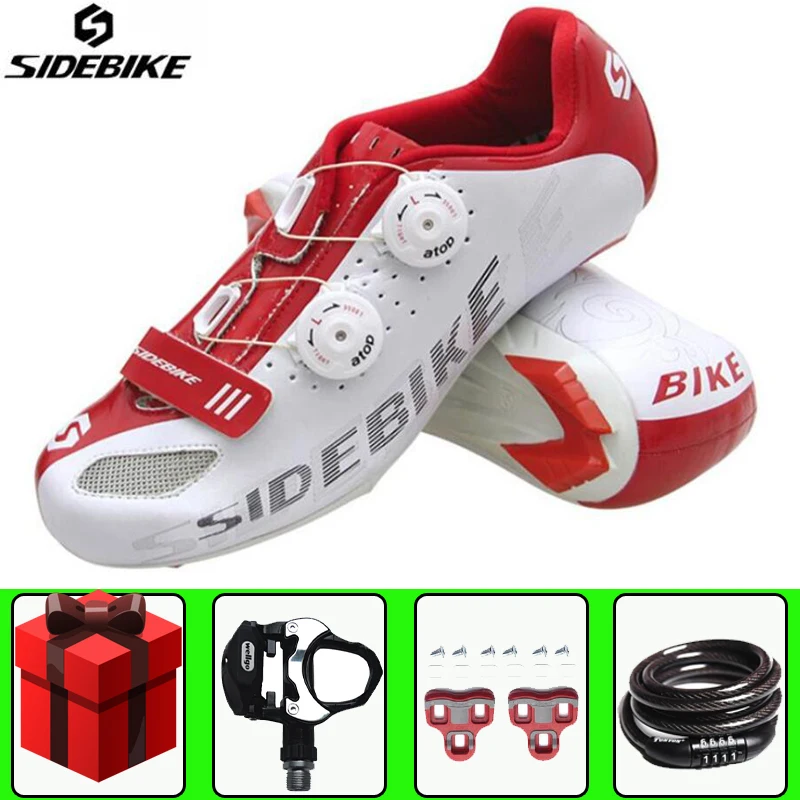

Sidebike road professional cycling shoes add pedal set lock men racing bicycle self-locking outdoor Athletic ultralight Bike
