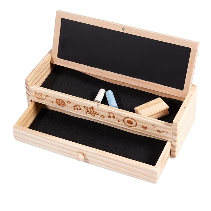 Multifunctional School Pencil Holder Pen Case Vintage Wooden Box Stationery Bag Wood Color
Multifunctional School Pencil Holder Pen Case Vintage Wooden Box Stationery Bag Wood Color