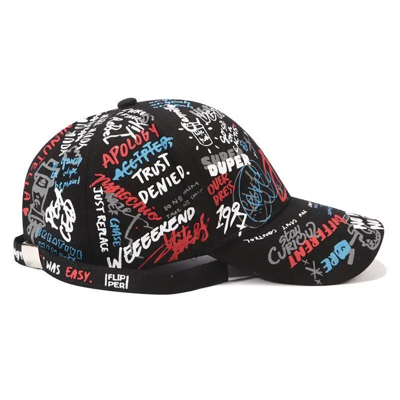 Бейсбольная кепка с надписью граффити солнцезащитная Кепка в стиле хип хоп
