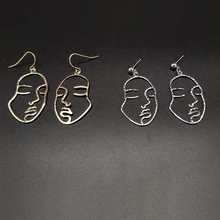 2021 New Earrings Arrival Abstract Stylish Hollow Out Face Dangle Earrings Girls Statement Drop Earrings Jewelry
2021 New Earrings Arrival Abstract Stylish Hollow Out Face Dangle Earrings Girls Statement Drop Earrings Jewelry