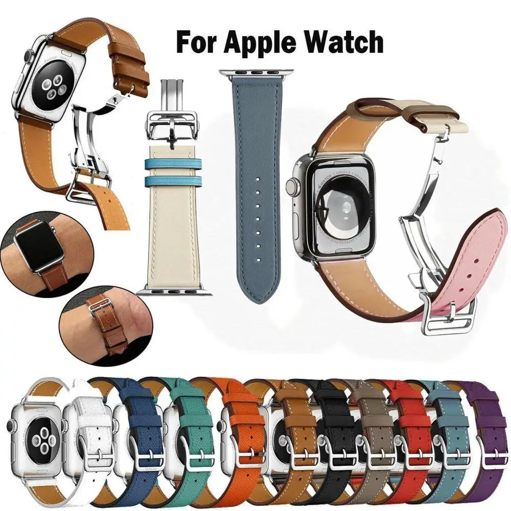 Single Tour Deployment Buckle Leather Loop For Apple Watch band belt for iwatch strap 38mm 42mm 40mm 44mm Series 4 3 2 1
Single Tour Deployment Buckle Leather Loop For Apple Watch band belt for iwatch strap 38mm 42mm 40mm 44mm Series 4 3 2 1