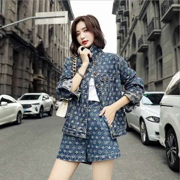 Short Autumn Wear 2020 New Female Suit Fashion Casual European and American Printed Denim Jacket and Shorts Two-Piece Set
Short Autumn Wear 2020 New Female Suit Fashion Casual European and American Printed Denim Jacket and Shorts Two-Piece Set