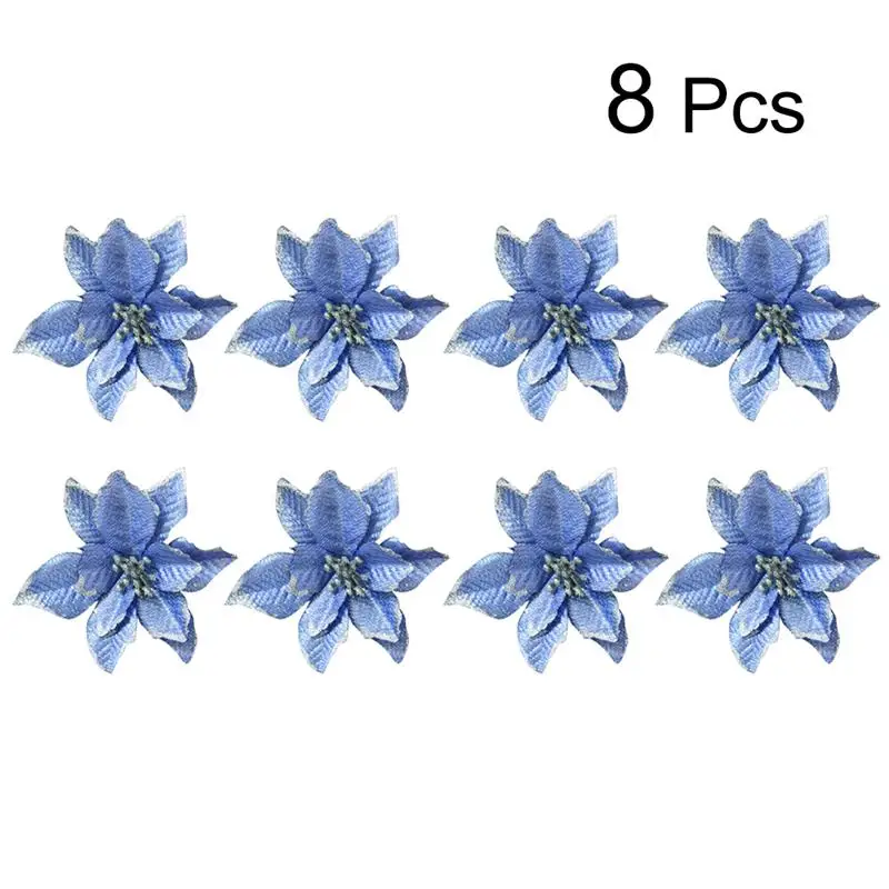 8pcs 13cm Glitter Artificial Wedding Christmas Flowers XMAS Tree Wreaths Decor Ornament
8pcs 13cm Glitter Artificial Wedding Christmas Flowers XMAS Tree Wreaths Decor Ornament