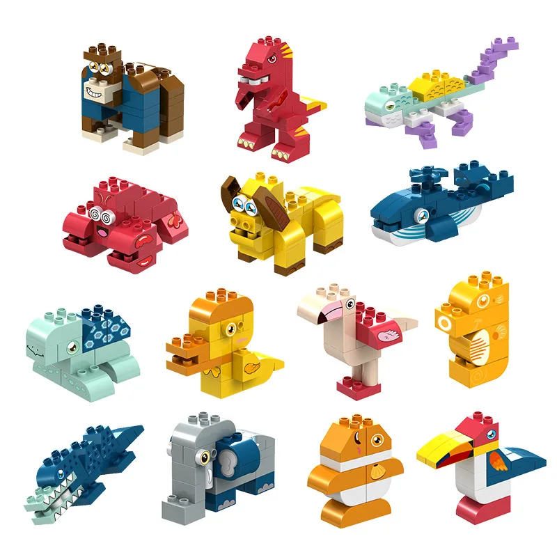 117pcs/140pcs Animals Theme Large Particles Building Blocks Assembling Bricks Educational Toys For Children Plastic Baby Toy
117pcs/140pcs Animals Theme Large Particles Building Blocks Assembling Bricks Educational Toys For Children Plastic Baby Toy