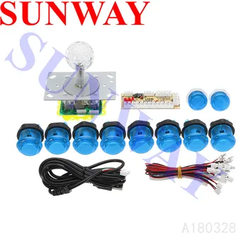 Arcade Joystick DIY Kit for Arcade Game PC USB Joystick Controller With 20 LED Push Buttons+Encoder Board+Joystick Zero Delay
Arcade Joystick DIY Kit for Arcade Game PC USB Joystick Controller With 20 LED Push Buttons+Encoder Board+Joystick Zero Delay