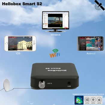 

DVB S2 Hellobox Smart S2 Satellite Finder Satellite Receiver TV Play On Mobile Phone/Tablet TV Receiver DVBPlayer DVBFINDER IOS