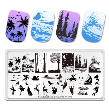 BeautyBigBang Silhouette Theme Nail Stamping Plate Stainless Steel Nail Art Decoration Image Template
BeautyBigBang Silhouette Theme Nail Stamping Plate Stainless Steel Nail Art Decoration Image Template