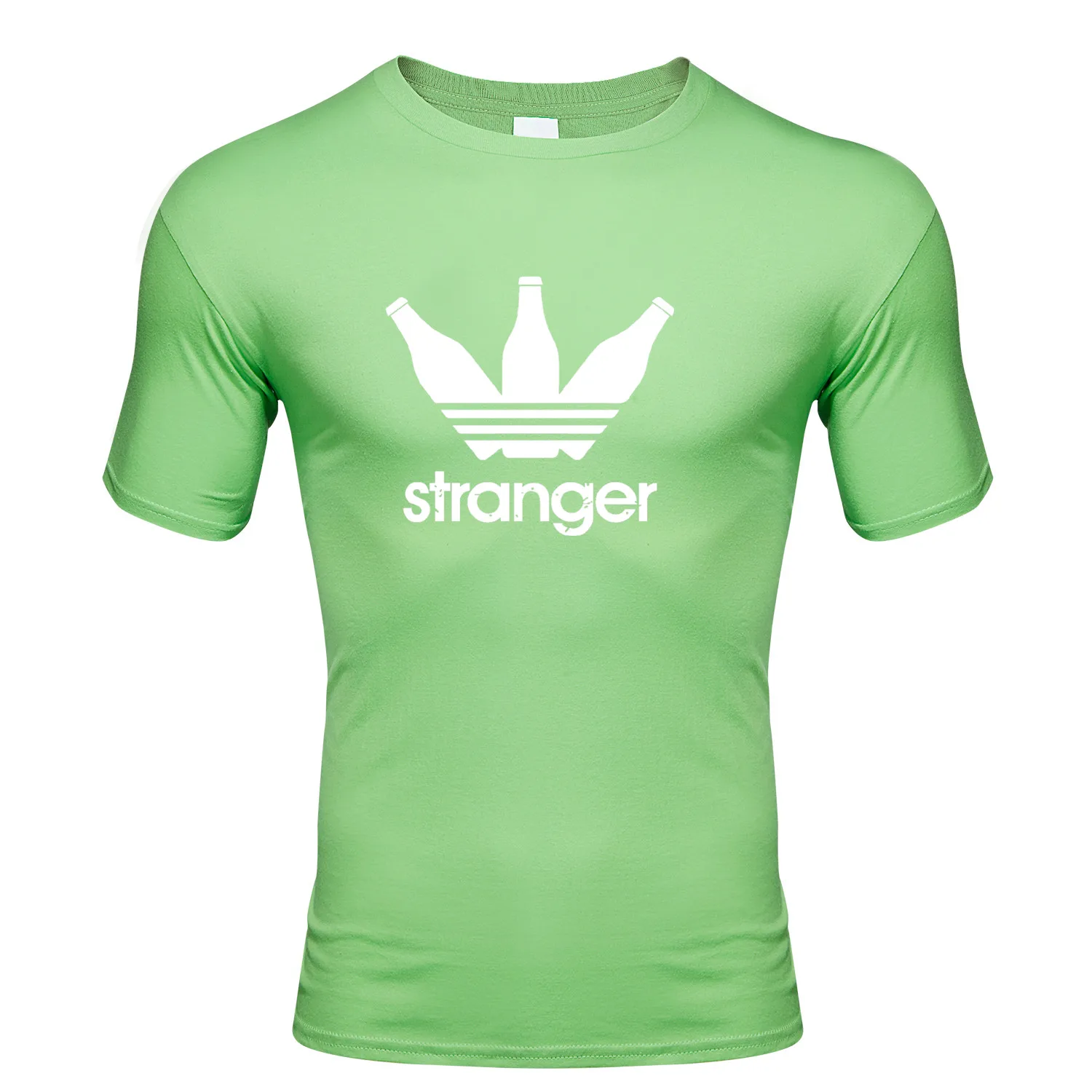 2020 New Summer Men's Fashion T-Shirt Printed TheBottle T-Shirt O-Neck Short-Sleeved and Style T-Shirt 95% Cotton Sport