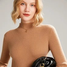 100% pure cashmere elegant women's sweater Slim knit basic pullover High half-neck loose soft women's knitted pullover
100% pure cashmere elegant women's sweater Slim knit basic pullover High half-neck loose soft women's knitted pullover