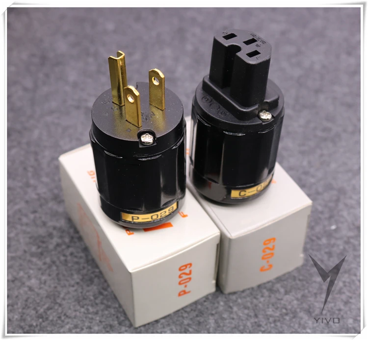 YIVO P-029 C-029 audio video power female schuko IEC male connectors US 05