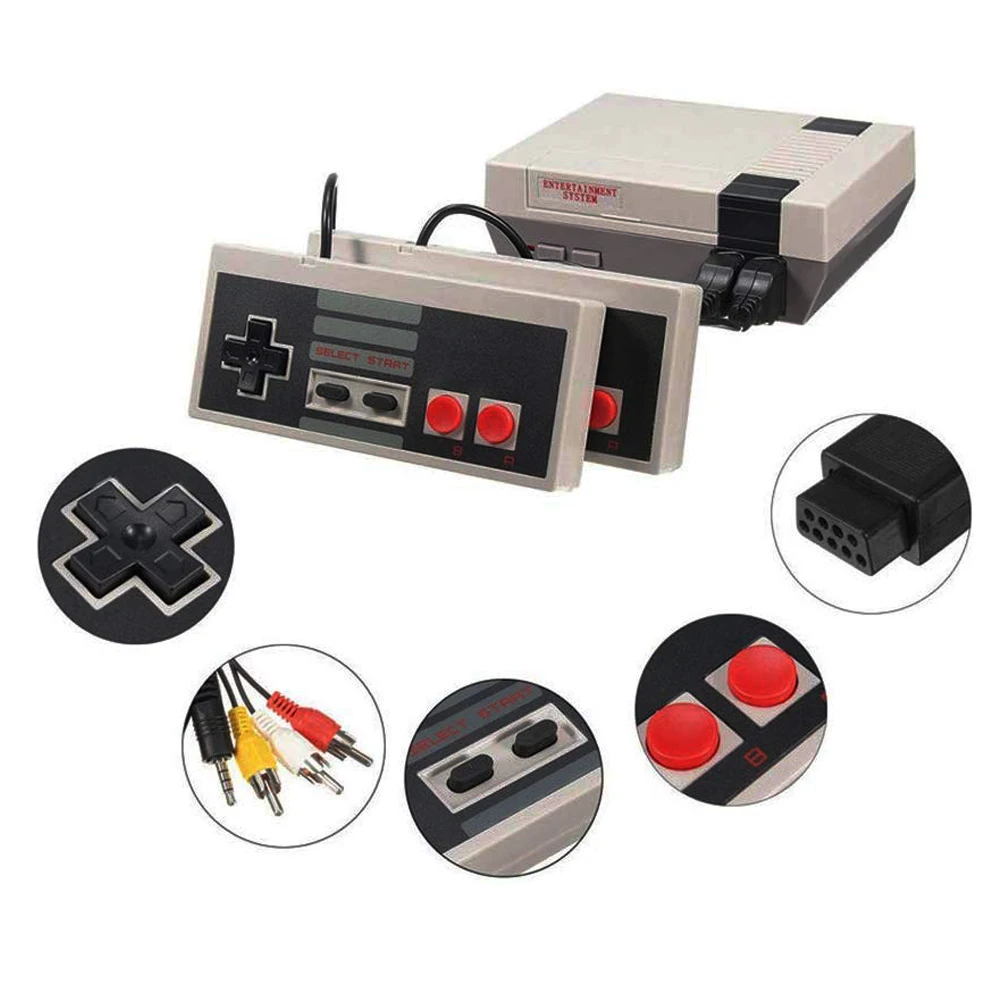 Video Gaming Childhood Console Controller Tetris 8Bit Classic Retro NES TV Game AV Port Built-in 620 Games Dual Game Handle Gift
Video Gaming Childhood Console Controller Tetris 8Bit Classic Retro NES TV Game AV Port Built-in 620 Games Dual Game Handle Gift