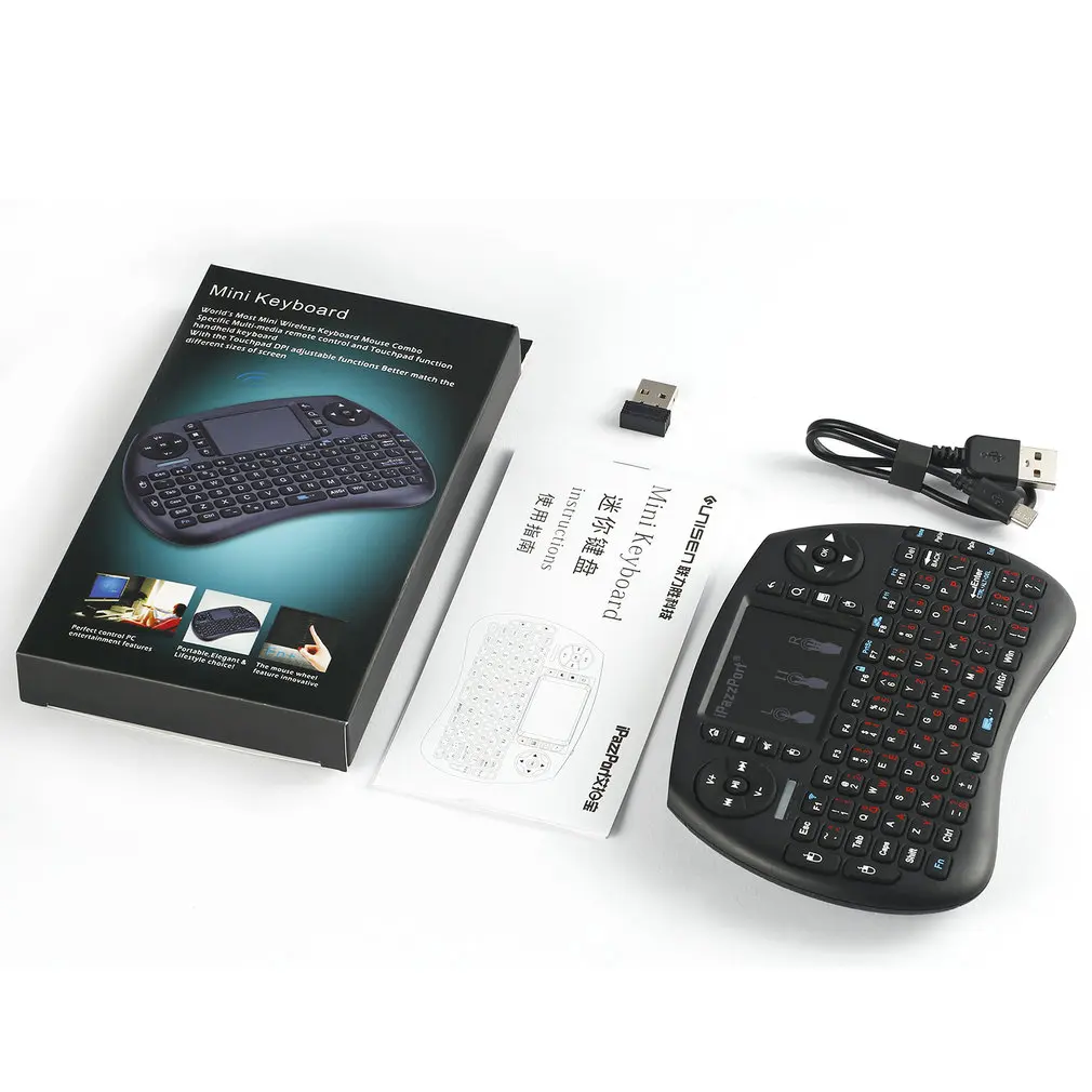 Portable Keyboard 2.4G Mini Keyboard Handheld High Sensitive Smart Touchpad Keyboard Air Mouse For Android Smart TV Set-Top Box
Portable Keyboard 2.4G Mini Keyboard Handheld High Sensitive Smart Touchpad Keyboard Air Mouse For Android Smart TV Set-Top Box