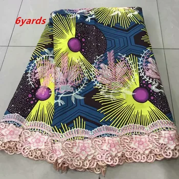 the latest style good quality african lace fabric cotton wax cloth lace fabric for clothes sewing free shipping JFJUN234
the latest style good quality african lace fabric cotton wax cloth lace fabric for clothes sewing free shipping JFJUN234