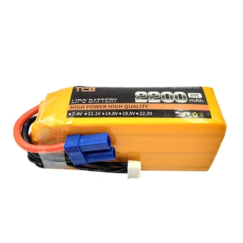 TCB RC LiPo Battery 22.2V 2200mAh 25C 6S RC Airplane Batteries For RC Drone Car Tank Toys Rechargeable High Rate Battery 22.2V
TCB RC LiPo Battery 22.2V 2200mAh 25C 6S RC Airplane Batteries For RC Drone Car Tank Toys Rechargeable High Rate Battery 22.2V