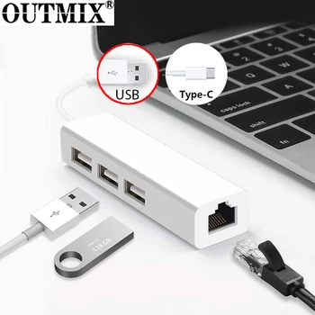 USB Ethernet with 3 Ports USB HUB 2.0 RJ45 Lan Network Card USB to Ethernet Adapter for Mac iOS Android PC RTL8152 USB 2.0 HUB
USB Ethernet with 3 Ports USB HUB 2.0 RJ45 Lan Network Card USB to Ethernet Adapter for Mac iOS Android PC RTL8152 USB 2.0 HUB