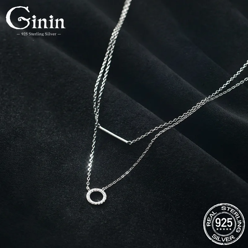 Ginin 925 Sterling Silver 2020 Temperament Zircon Circle Pendant Double Layer Necklace Female Simple Korean Single Stick Choker
Ginin 925 Sterling Silver 2020 Temperament Zircon Circle Pendant Double Layer Necklace Female Simple Korean Single Stick Choker