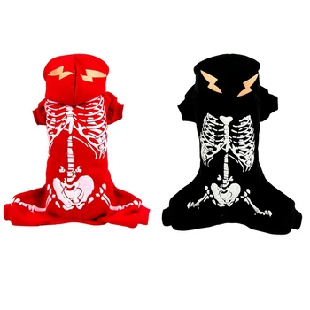 Pet Halloween Clothes Novelty Dog Party Dress up Cloth Luminous Skeleton Hoodie Costumes Funny Animal Decoration Clothes /·
Pet Halloween Clothes Novelty Dog Party Dress up Cloth Luminous Skeleton Hoodie Costumes Funny Animal Decoration Clothes /·