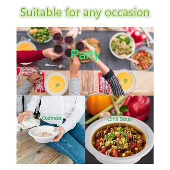Compostable Bowl, Natural Disposable Paper Bowl, Eco-Friendly Biodegradable Made Of Paper, Safe for Use in Hot and Cold Microwav
Compostable Bowl, Natural Disposable Paper Bowl, Eco-Friendly Biodegradable Made Of Paper, Safe for Use in Hot and Cold Microwav