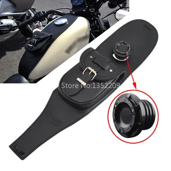 Leather Motorcycle Fuel Tank Tool Bag & Black Fuel Gas Tank Cap Oil Cover Accessories For Harley Sportster 1200 833 48 Models 
Leather Motorcycle Fuel Tank Tool Bag & Black Fuel Gas Tank Cap Oil Cover Accessories For Harley Sportster 1200 833 48 Models