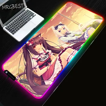 MRGBEST Cute Anime Chocolate and Vanilla Mouse Pad RGB Large Game LED Backlit Non-slip Rubber Pads Keyboard Pc Computer Desk Mat
MRGBEST Cute Anime Chocolate and Vanilla Mouse Pad RGB Large Game LED Backlit Non-slip Rubber Pads Keyboard Pc Computer Desk Mat
