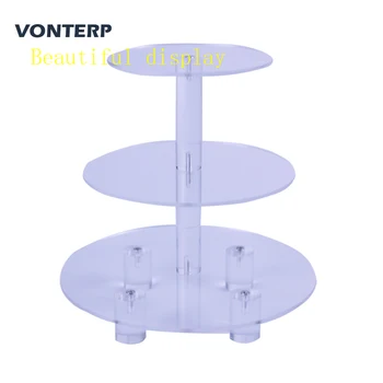 HMROVOOM Transparent Round 3 Tier Acrylic Cupcake Display Stand /cake stand /acrylc cupcake holder with base
HMROVOOM Transparent Round 3 Tier Acrylic Cupcake Display Stand /cake stand /acrylc cupcake holder with base