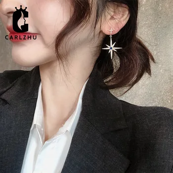 2020 Fashion 925 Silver Needle Dangle Earrings For Women Gold Plated Cubic Zirconia Stars Hanging Earrings Wedding Brides Gift
2020 Fashion 925 Silver Needle Dangle Earrings For Women Gold Plated Cubic Zirconia Stars Hanging Earrings Wedding Brides Gift