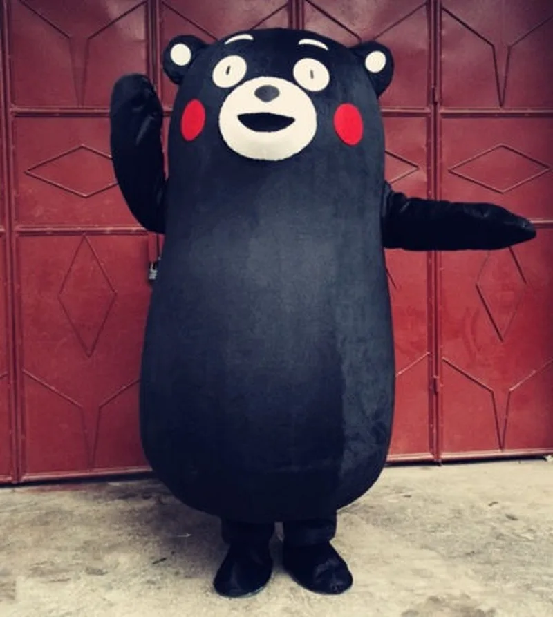 

2019 Japanese Black Bear Mascot Costumes Very Lovely Character Unisex Fancy Dress High Quality Cartoon Character Unisex Clothing