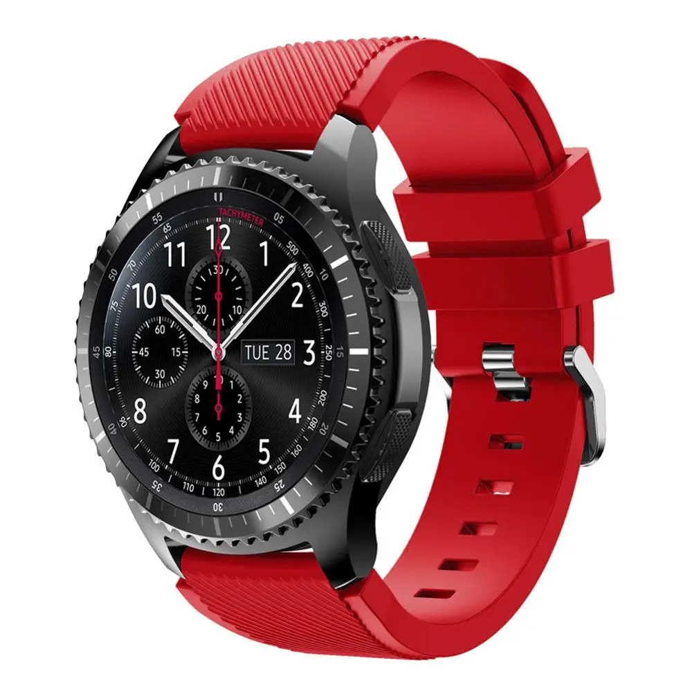 Bands for Samsung Gear S3 Frontier/Classic Watch Silicone Bracelet Sports Silicone Band Strap Replacement Wristband
Bands for Samsung Gear S3 Frontier/Classic Watch Silicone Bracelet Sports Silicone Band Strap Replacement Wristband
