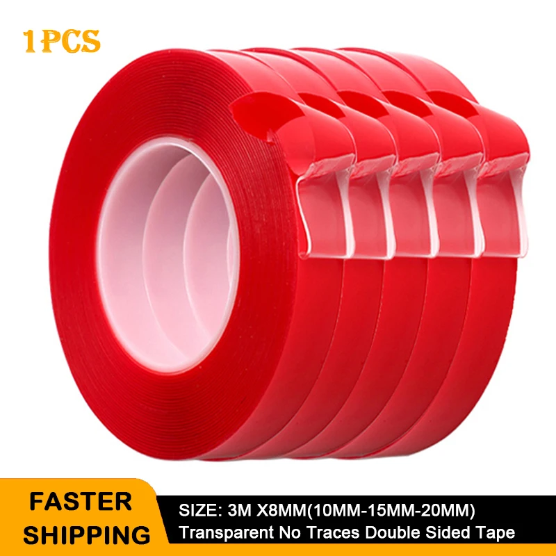 3M Car Stickers Super Fix Red Double Sided Protective Self Adhesive Tape Acrylic Transparent No Traces Auto Exterior Fixed 
3M Car Stickers Super Fix Red Double Sided Protective Self Adhesive Tape Acrylic Transparent No Traces Auto Exterior Fixed